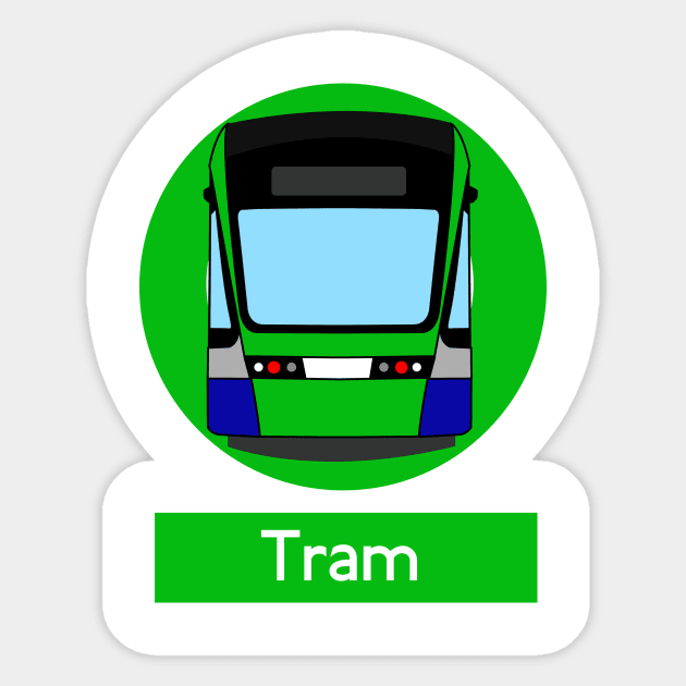 London Underground Subway Tram Sticker by 2createstuff